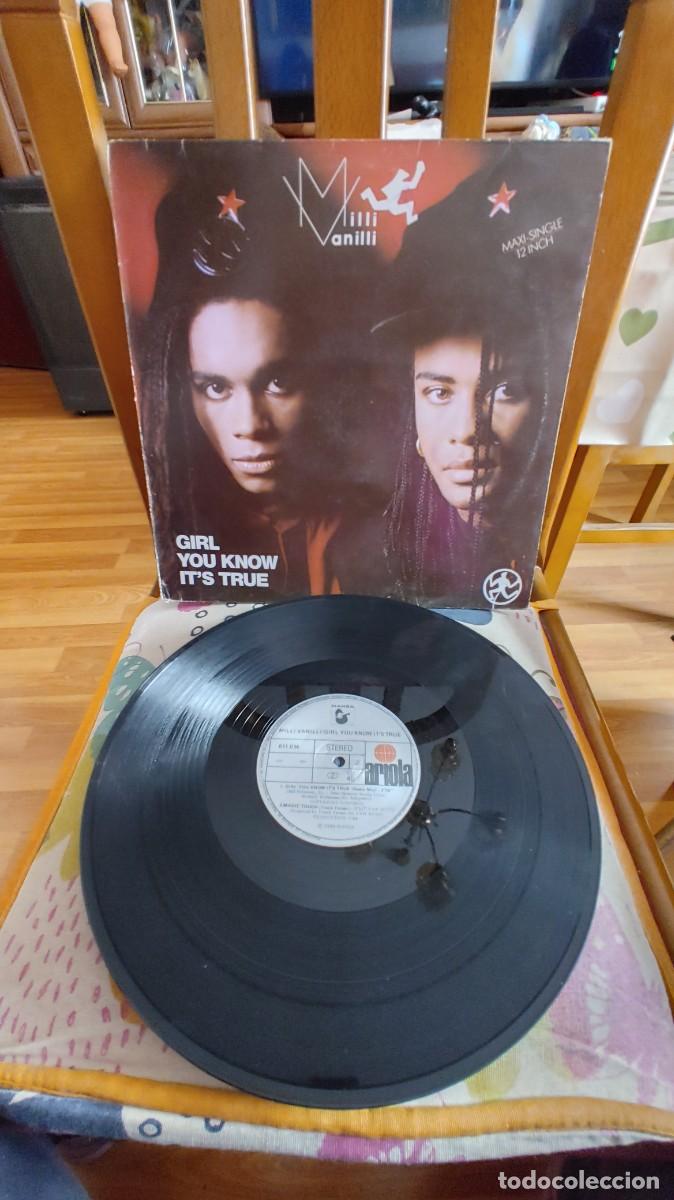 Discos de vinilo: MILLI VANILLI-MAXI GIRL YOU KNOW ITS TRUE - Foto 1