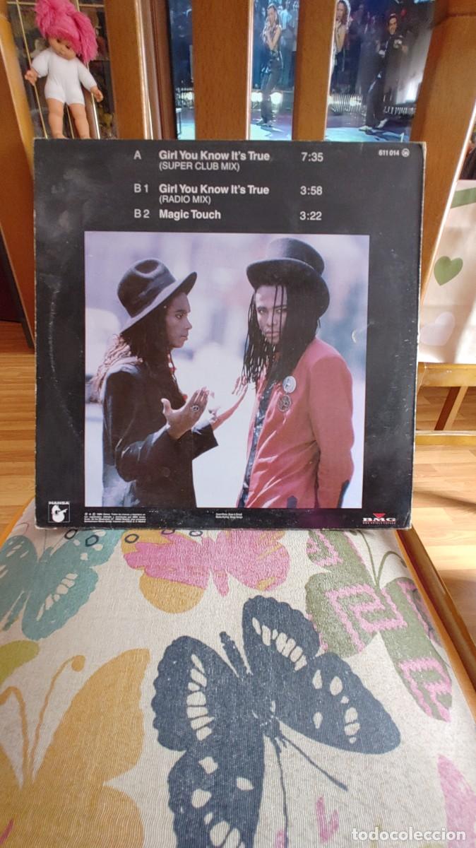 Discos de vinilo: MILLI VANILLI-MAXI GIRL YOU KNOW ITS TRUE - Foto 2