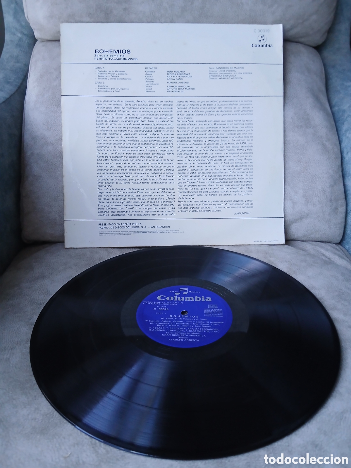 Discos de vinilo: Vinilo Bohemios -Columbia- - Foto 2