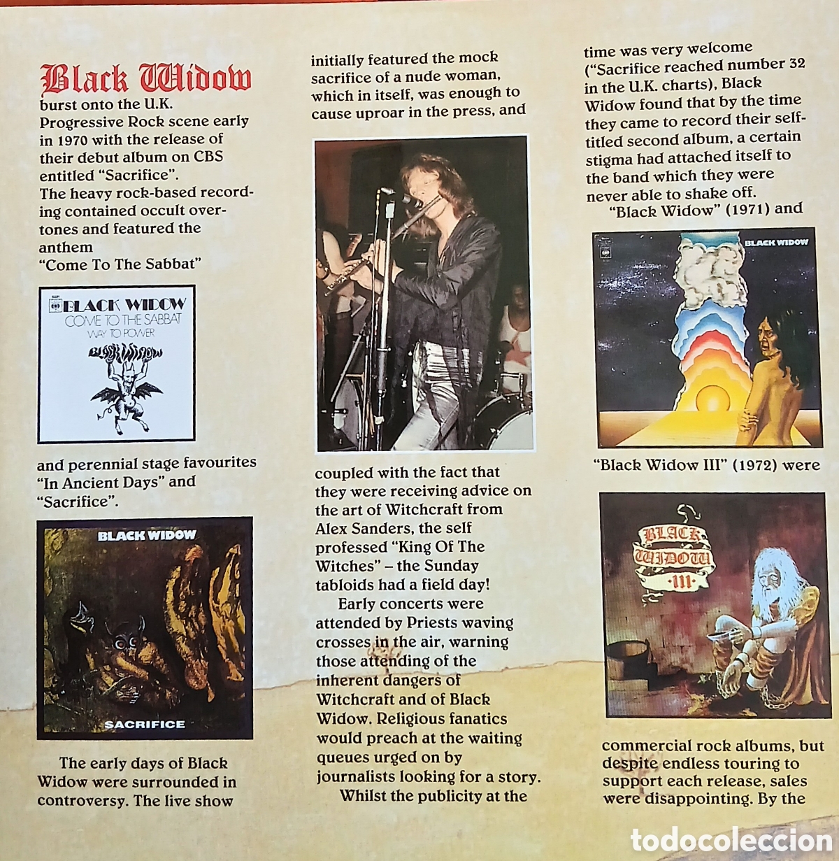 Discos de vinilo: Black Widow. IV. ///Edt. Italia 2006. Mint - Foto 3