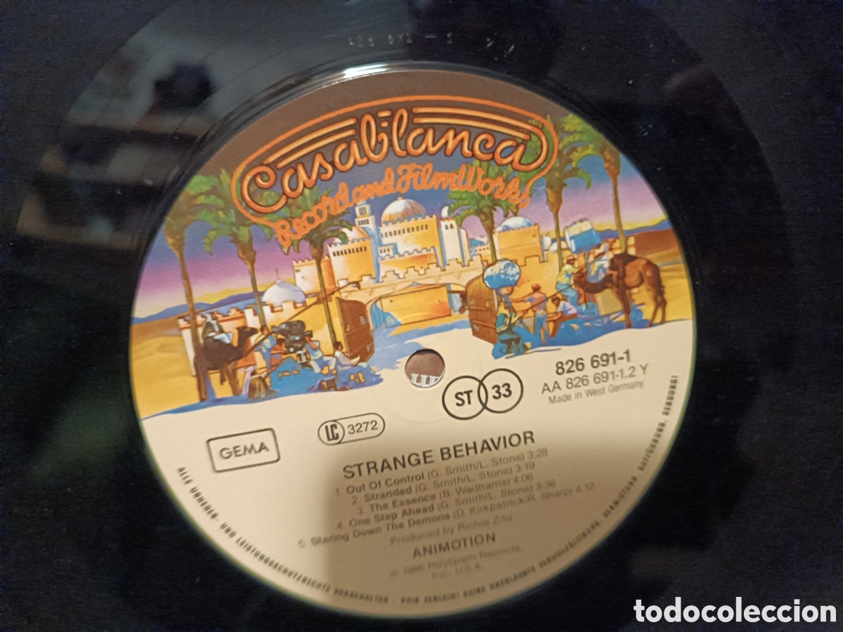 Discos de vinilo: Animotion Strange Behavior - Foto 3
