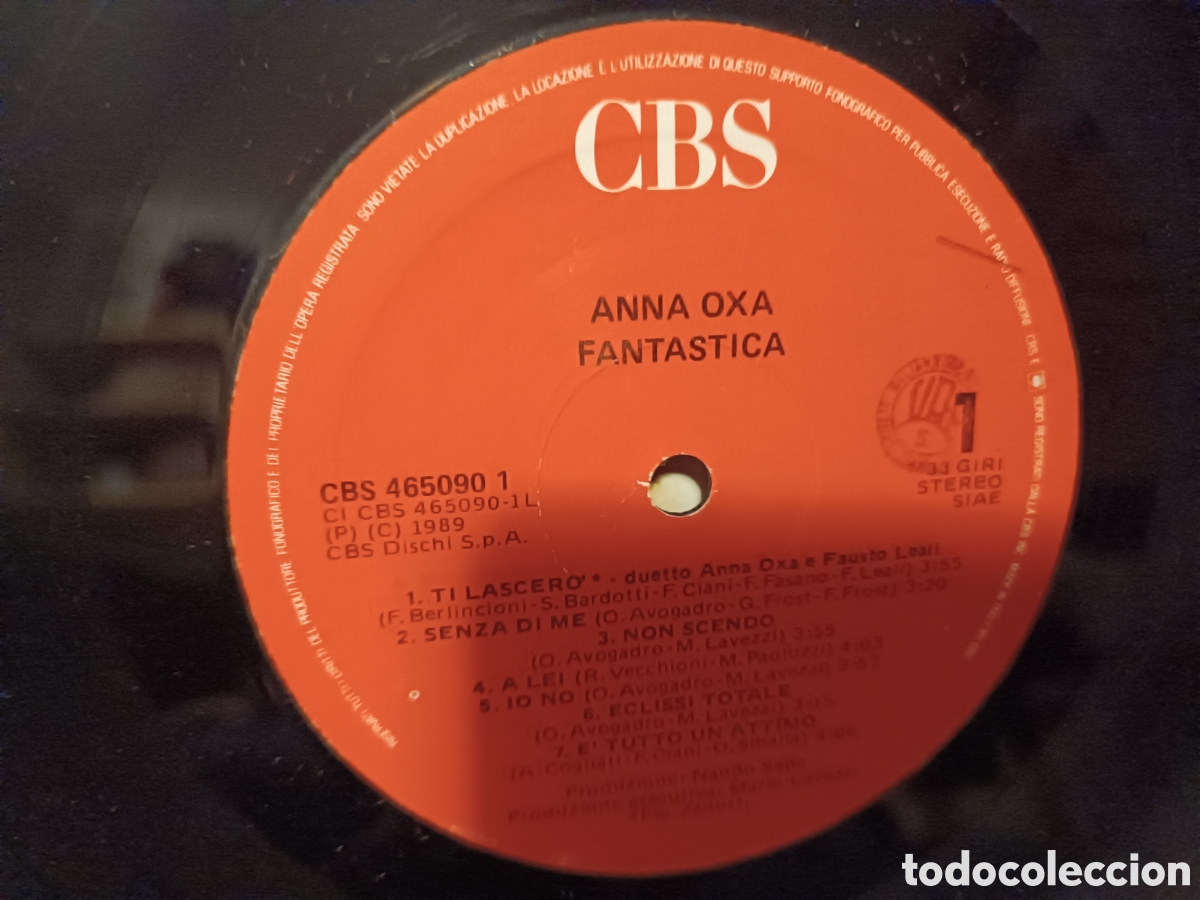 Discos de vinilo: Anna Oxa Fant&aacute;stica.... - Foto 3