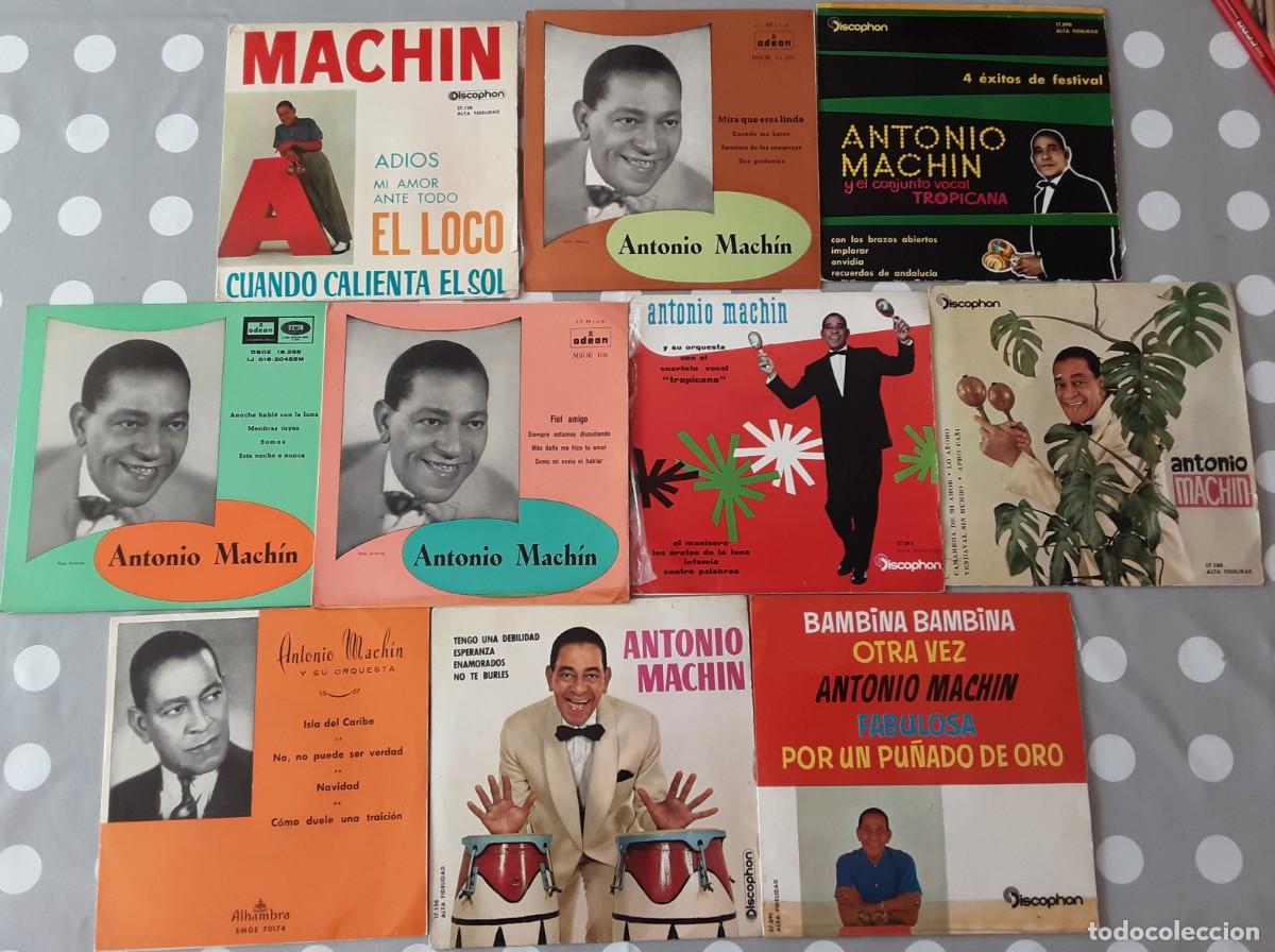 Discos de vinilo: Lote de diez EPS de Antonio Mach&iacute;n - Foto 1