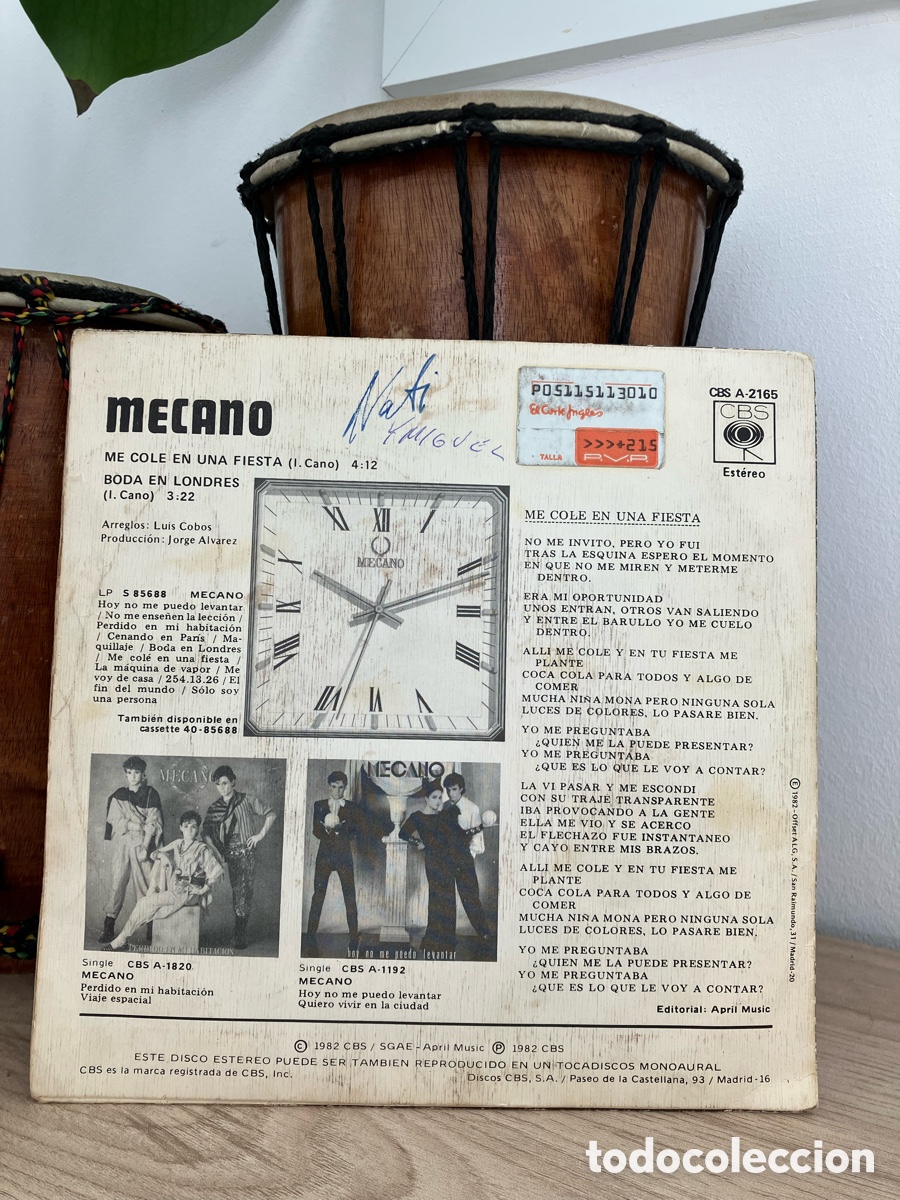 Discos de vinilo: Mecano - Me Col&eacute; En Una Fiesta 7&rdquo; - Foto 4