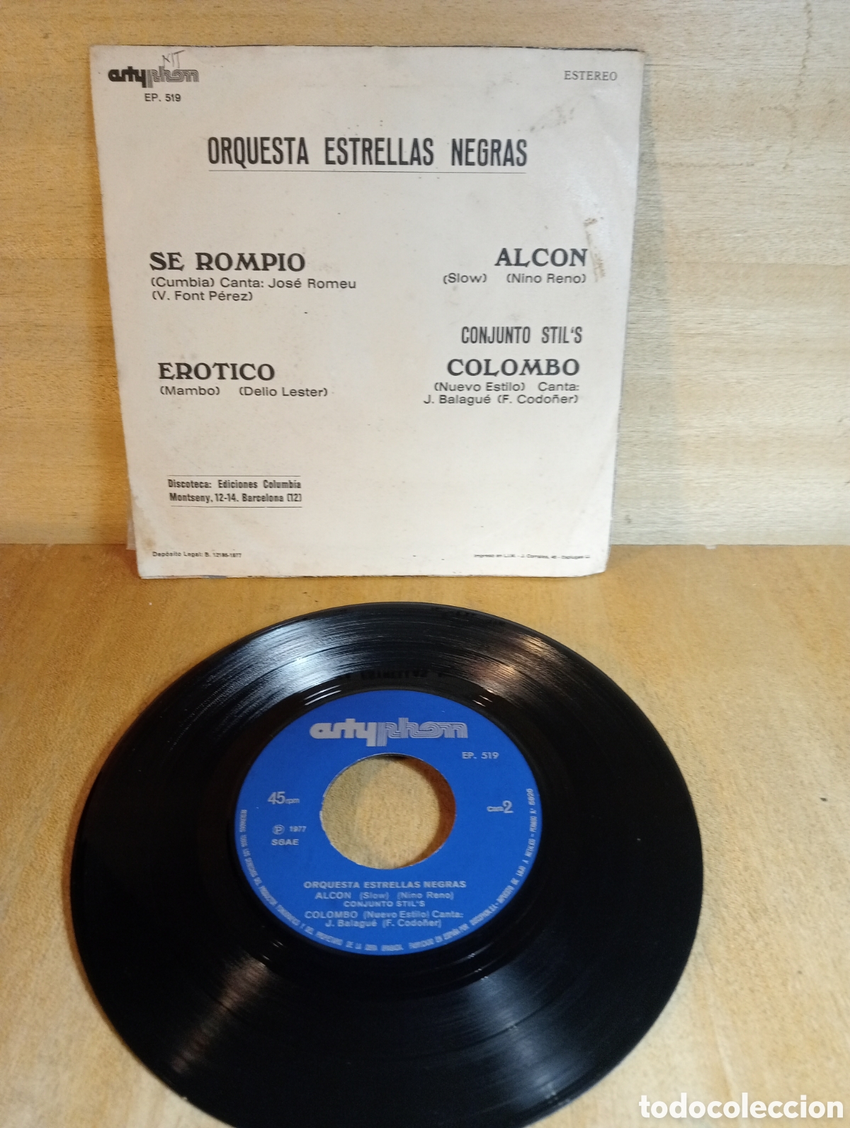 Discos de vinilo: Orquesta Estrellas Negras. Hits. - Foto 2