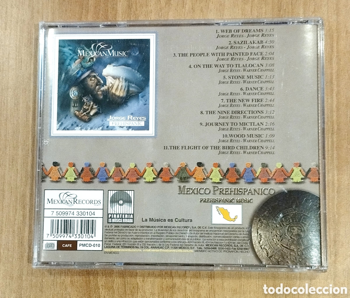 Discos de vinilo: CD &rdquo;PREHISPANIC&rdquo; DEL AUTOR JORGE REYES - Foto 2