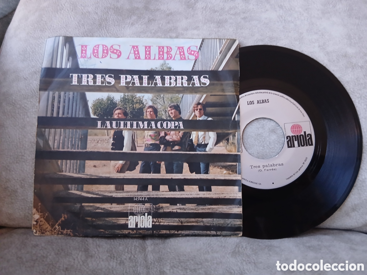 Discos de vinilo: Vinilo Los Albas -Tres Palabras/La &Uacute;ltima Copa- - Foto 1