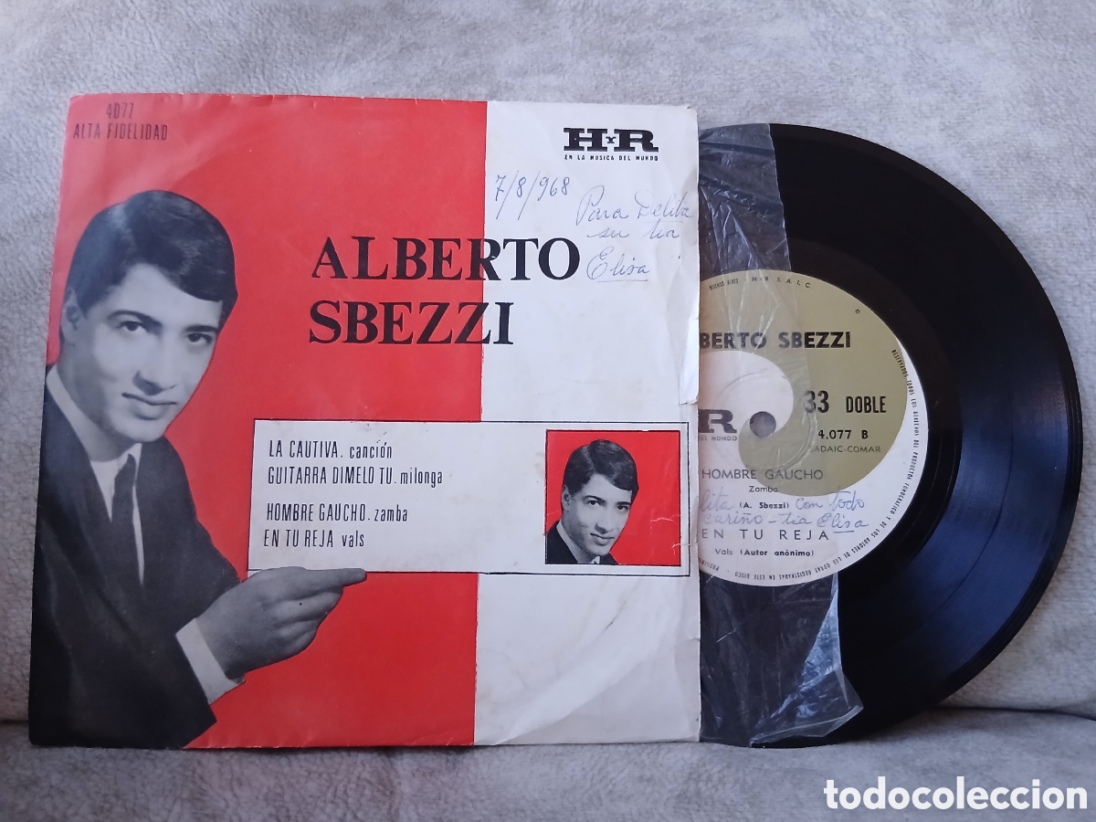 Discos de vinilo: Vinilo Alberto Sbezzi - Foto 1
