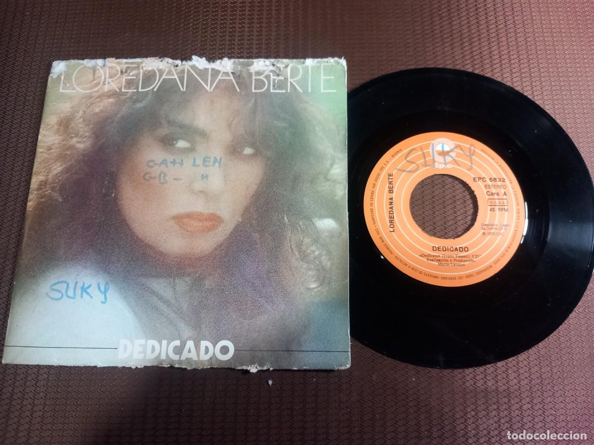 Discos de vinilo: Loredana Bert&egrave; / Dedicado / SINGLE 7&rdquo; - Foto 1