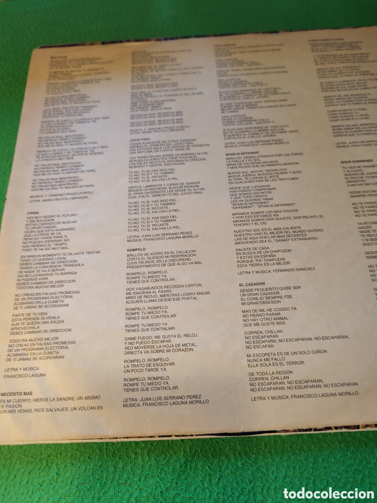 Discos de vinilo: Ob&uacute;s - Dejarse la piel Edici&oacute;n original - Foto 2