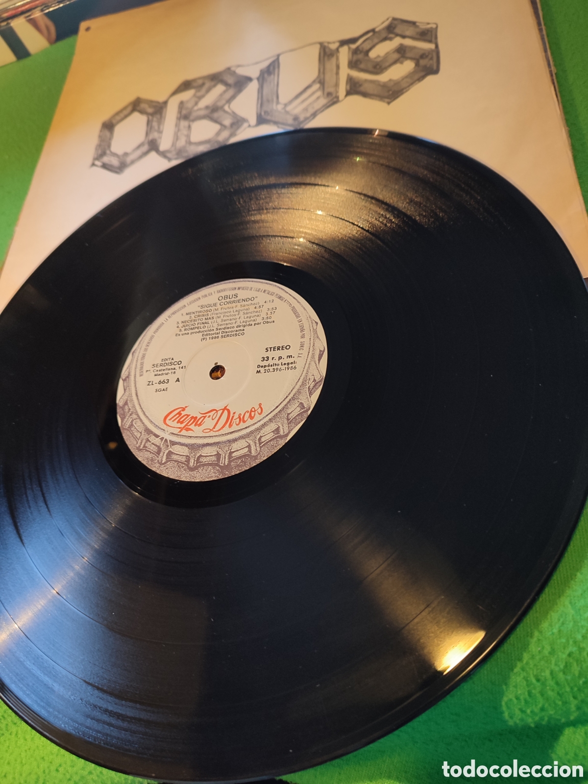 Discos de vinilo: Ob&uacute;s - Dejarse la piel Edici&oacute;n original - Foto 4