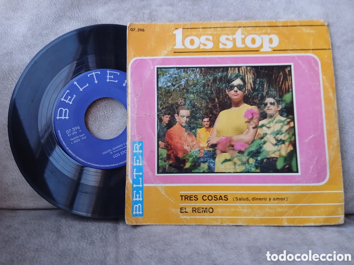 Discos de vinilo: Vinilo Los Stop -Tres Copas/El Remo- - Foto 2