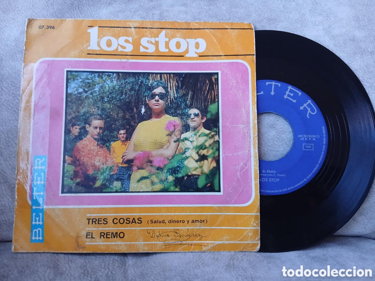 Discos de vinilo: Vinilo Los Stop -Tres Copas/El Remo- - Foto 1
