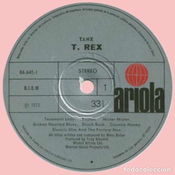 Discos de vinilo: T. Rex --LP-- Tanx (Spain 1973) - Foto 3