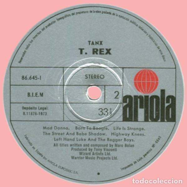 Discos de vinilo: T. Rex --LP-- Tanx (Spain 1973) - Foto 4