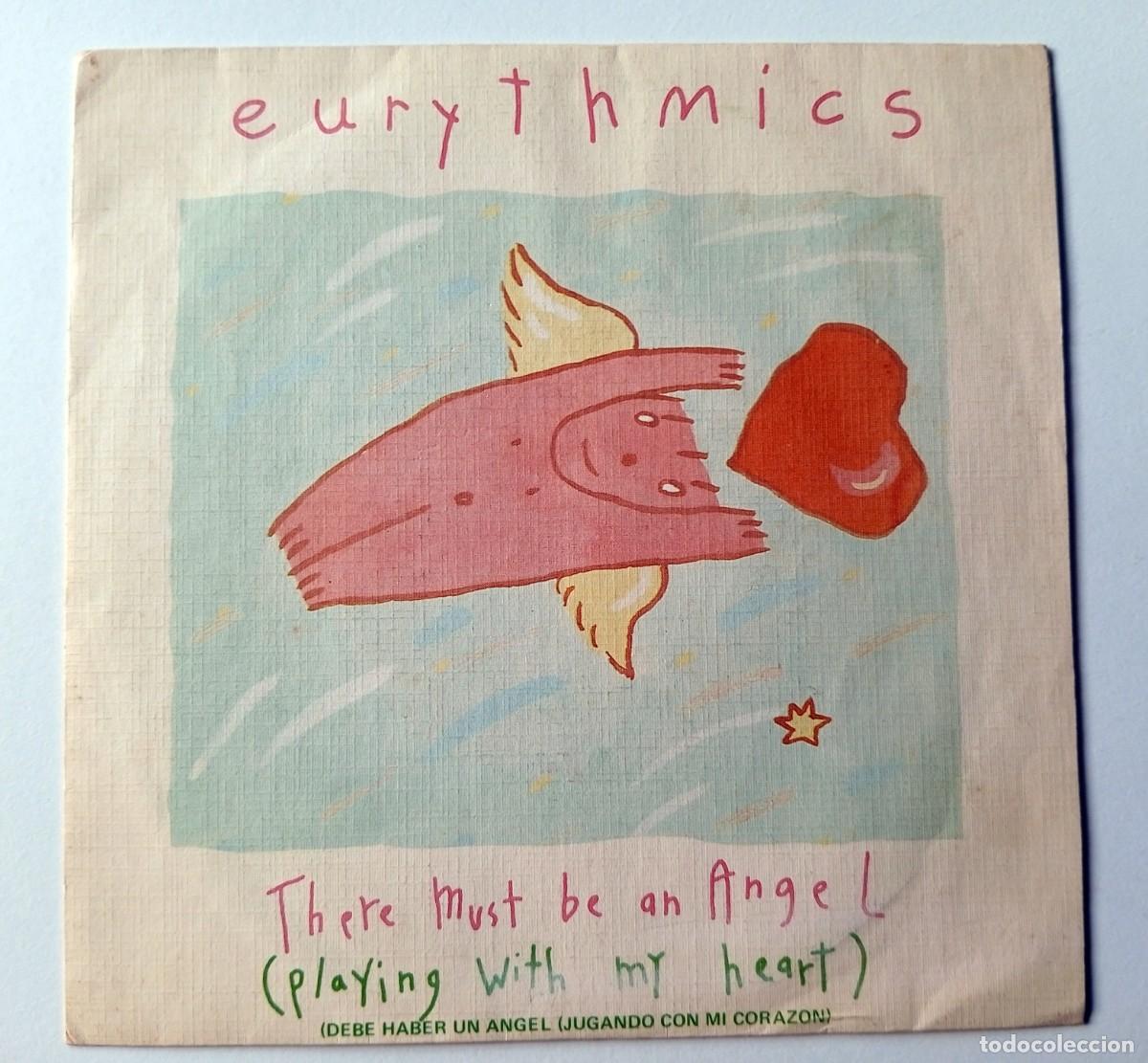 Discos de vinilo: SINGLE EURYTHMICS - THERE MUST BE AN ANGEL - Foto 1