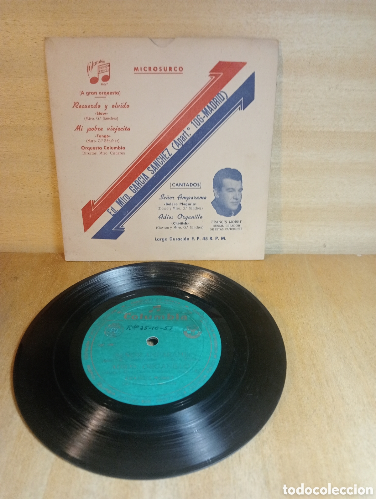 Discos de vinilo: Orquesta Columbia. Francis Moret. - Foto 2