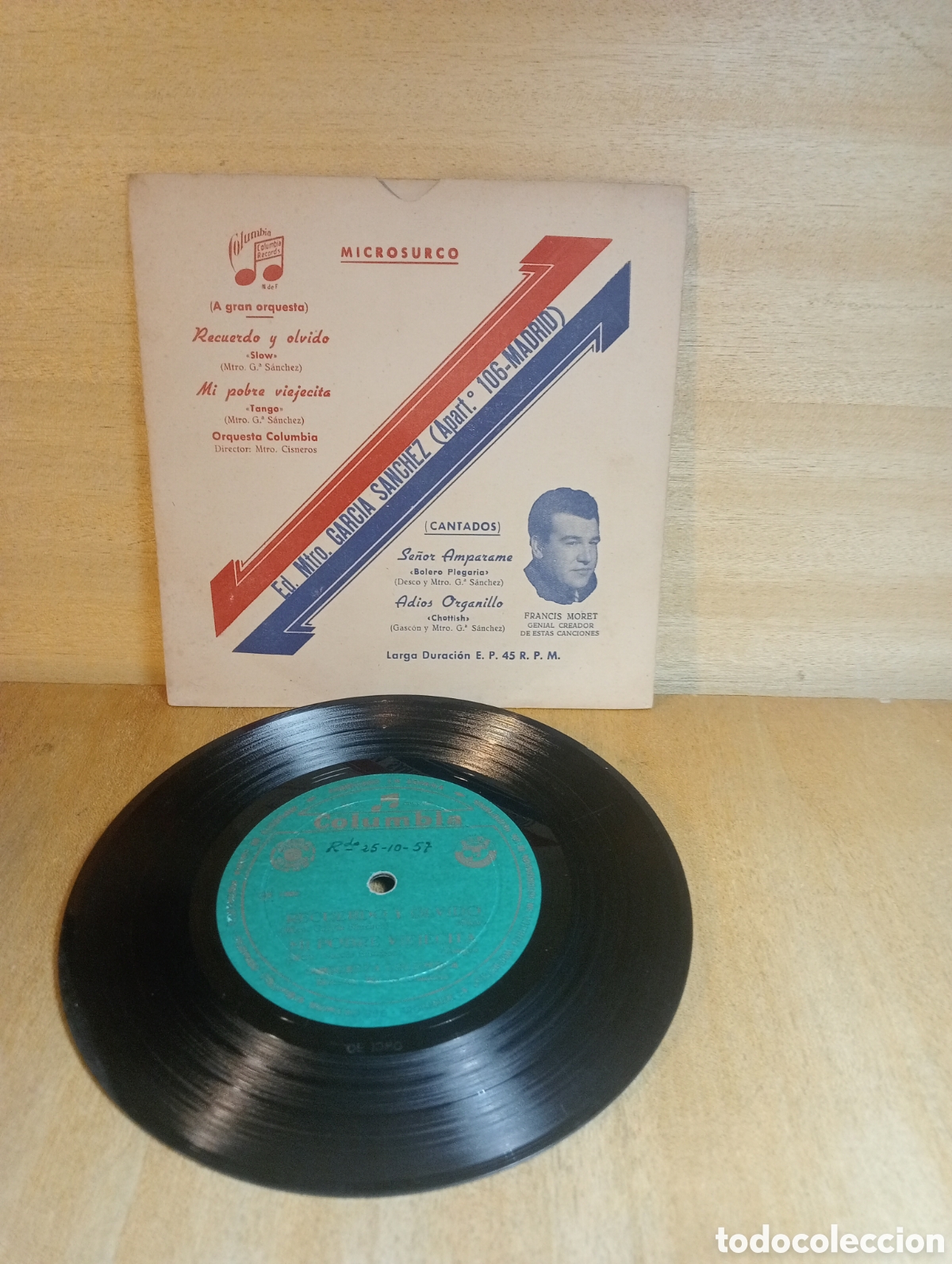Discos de vinilo: Orquesta Columbia. Francis Moret. - Foto 1