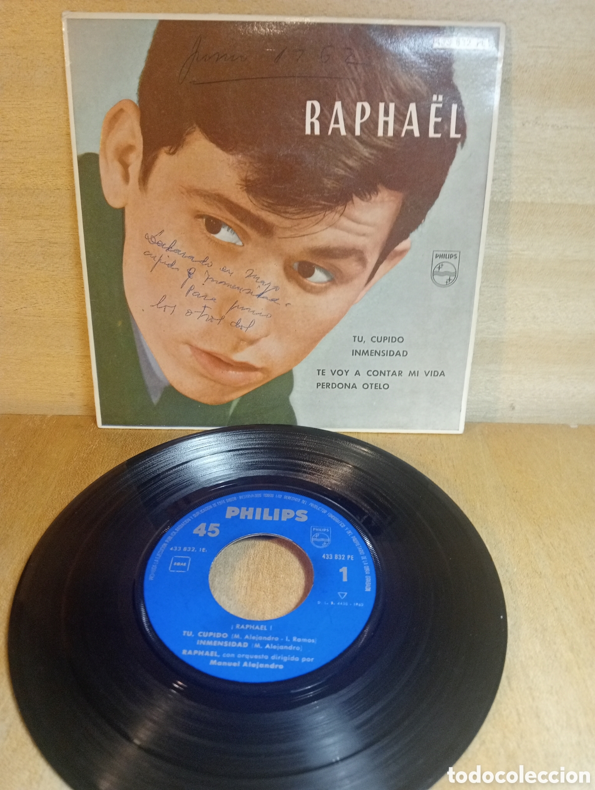 Discos de vinilo: Raphael. T&uacute;, Cupido. Etc. - Foto 1