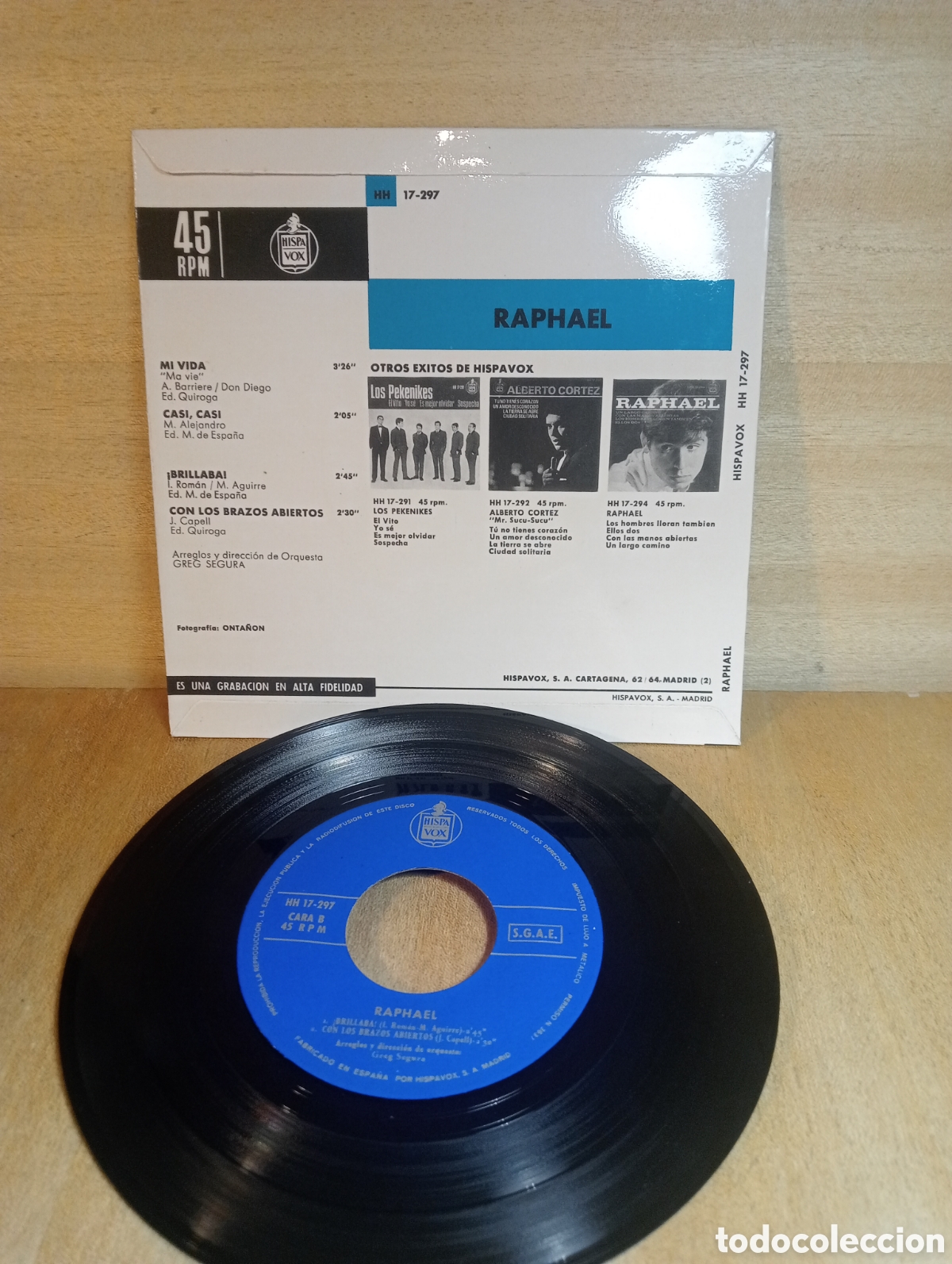 Discos de vinilo: Raphael. Mi vida. Casi, casi. Etc. - Foto 2