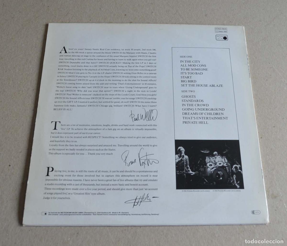 Discos de vinilo: THE JAM - DIG THE NEW BREED - Foto 2