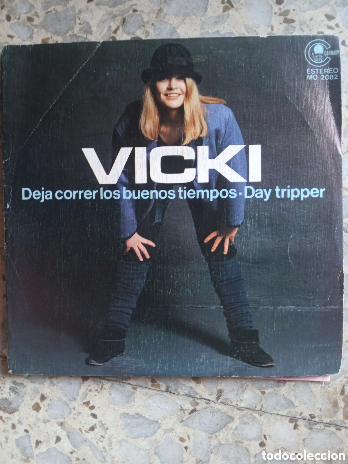 Discos de vinilo: SGL VICKI DEJA CORRER LOS BUENOS TIEMPOS 1981 PROMO - Foto 1