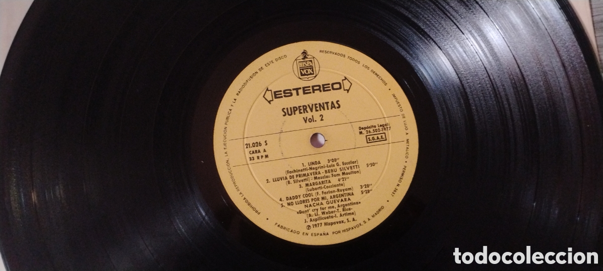 Discos de vinilo: SUPERVENTAS vol.2-VARIOUS-LP-HISPAVOX/SPAIN-IB - Foto 4