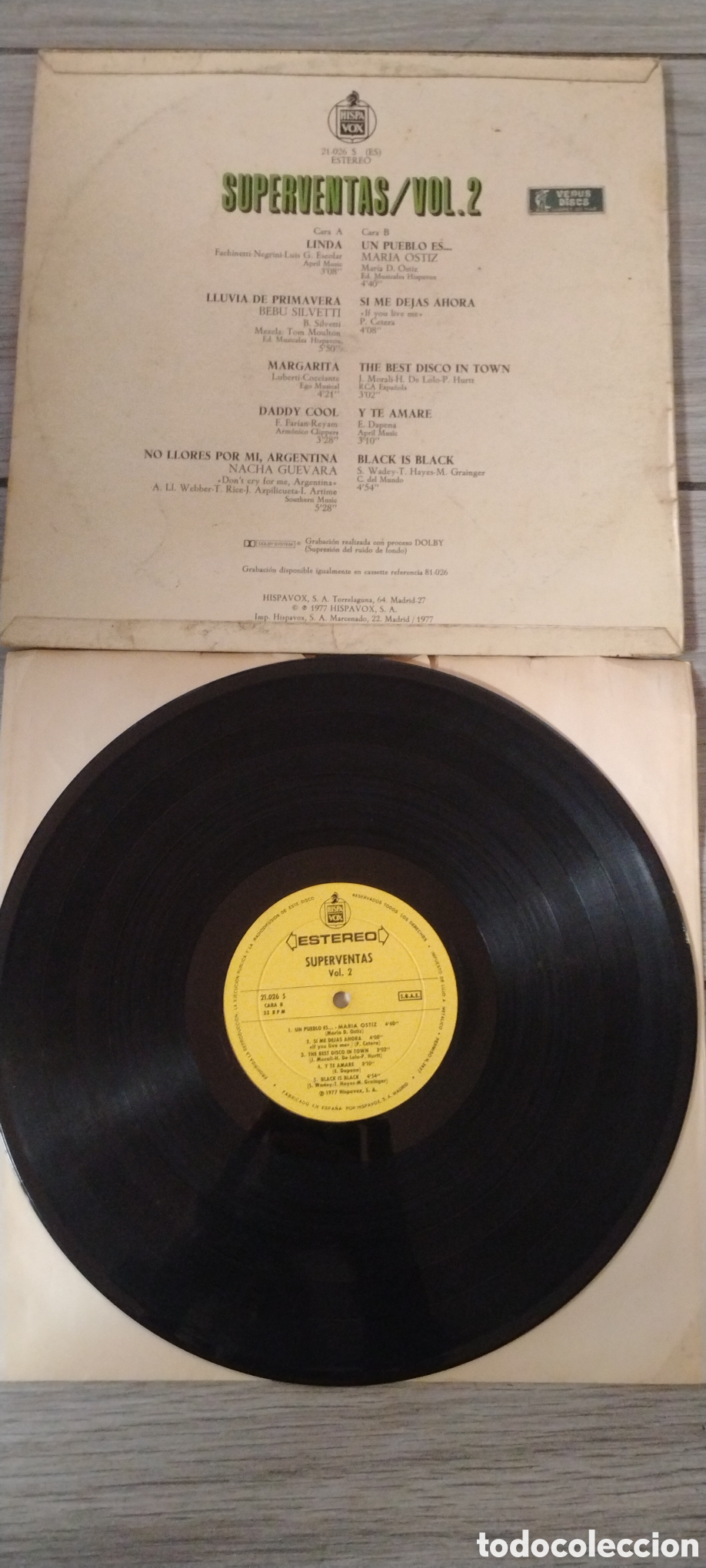 Discos de vinilo: SUPERVENTAS vol.2-VARIOUS-LP-HISPAVOX/SPAIN-IB - Foto 5
