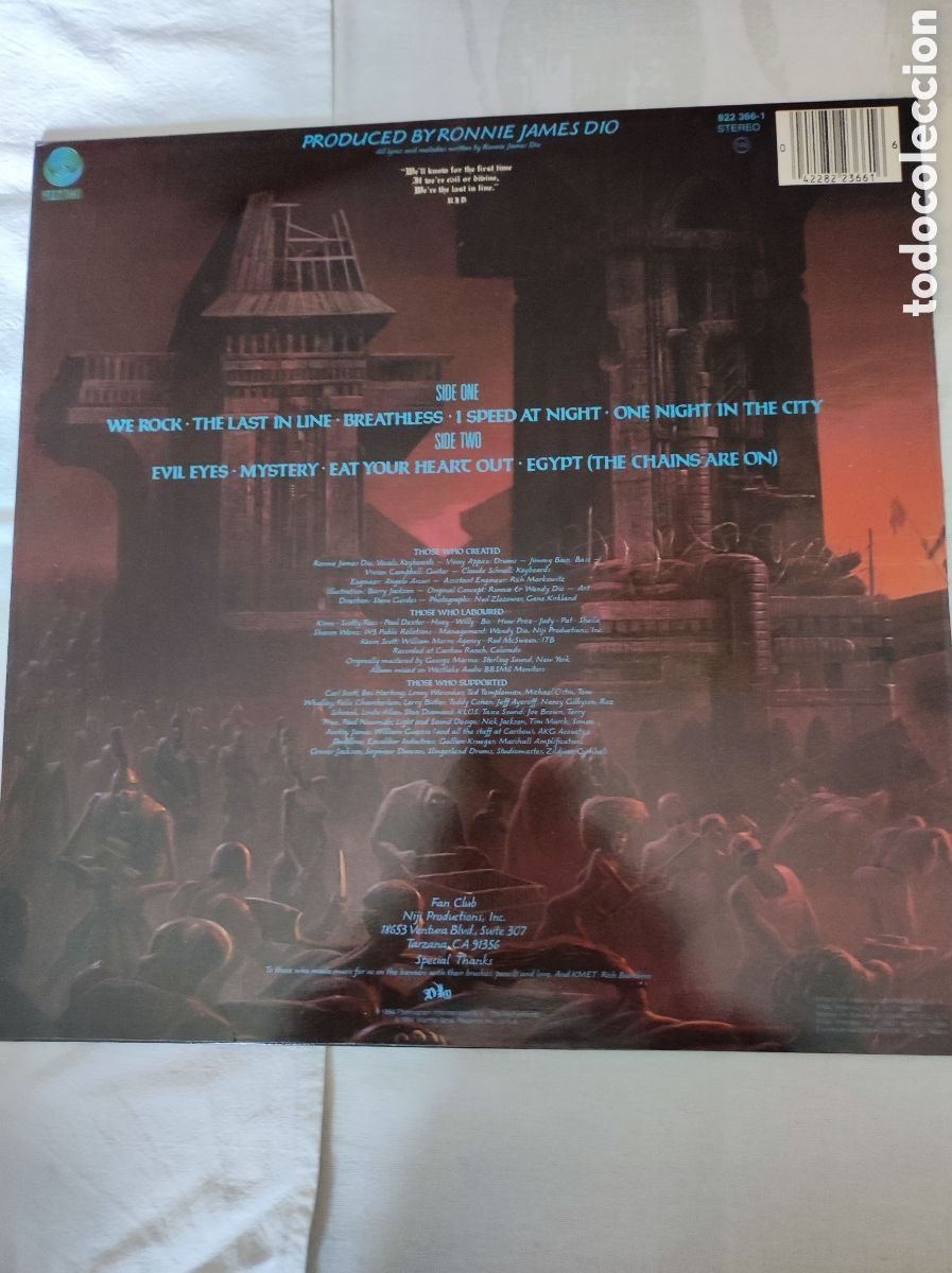 Discos de vinilo: DIO - THE LAST IN LINE - Foto 2