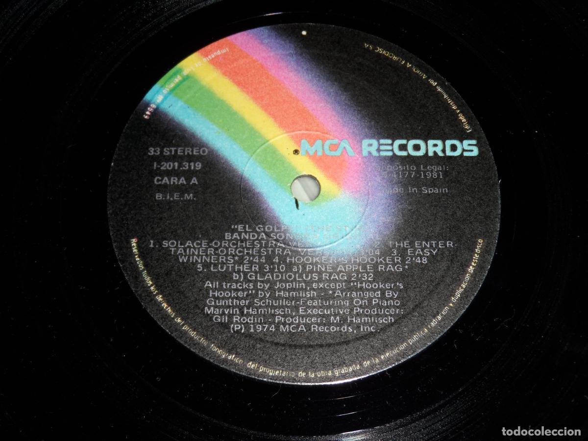 Discos de vinilo: Scott Joplin - BSO El golpe (SPAIN 1981) - Foto 4
