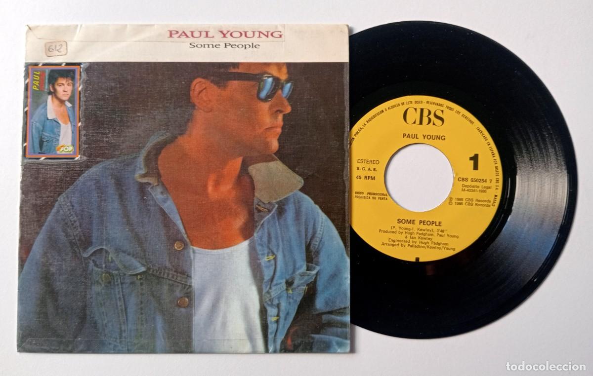 Discos de vinilo: PROMO SINGLE PAUL YOUNG - SOME PEOPLE - Foto 3