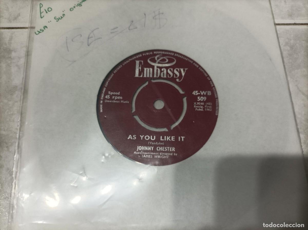 Discos de vinilo: Johnny Chester single original - Foto 1