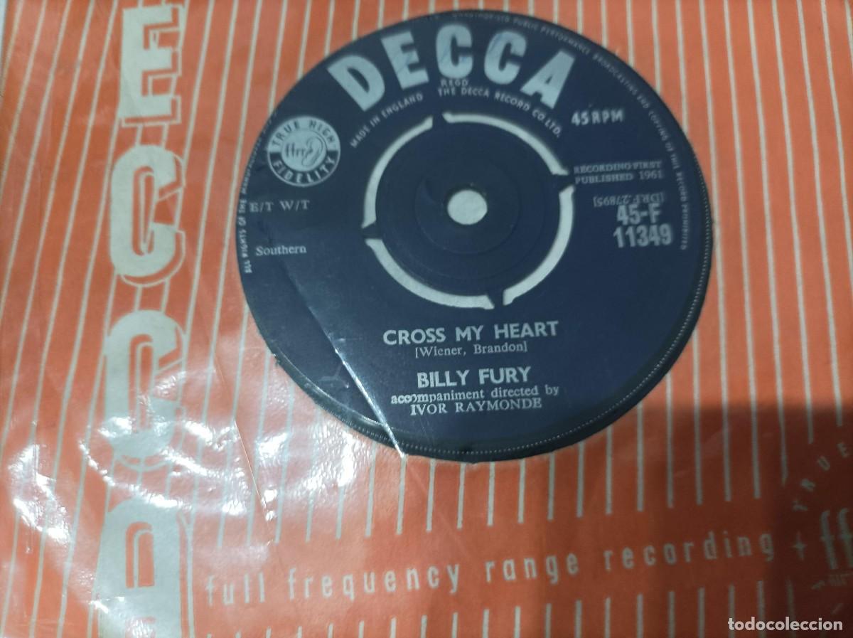 Discos de vinilo: Billy Fury single original - Foto 2