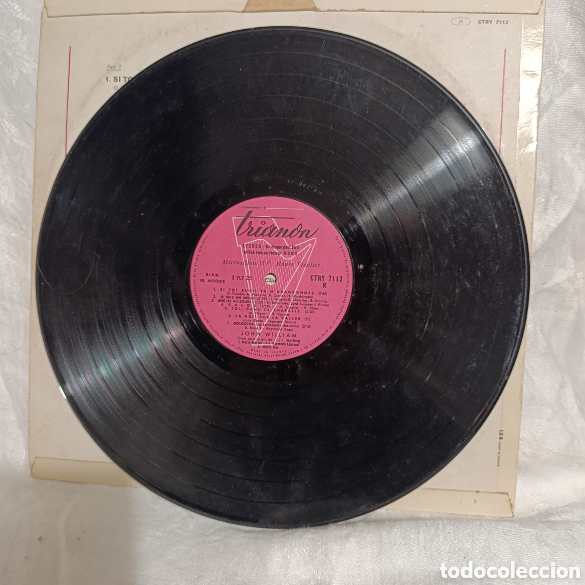 Discos de vinilo: John William, &rdquo;Chante&rdquo;,disco de vinilo coleccionable&nbsp; - Foto 3