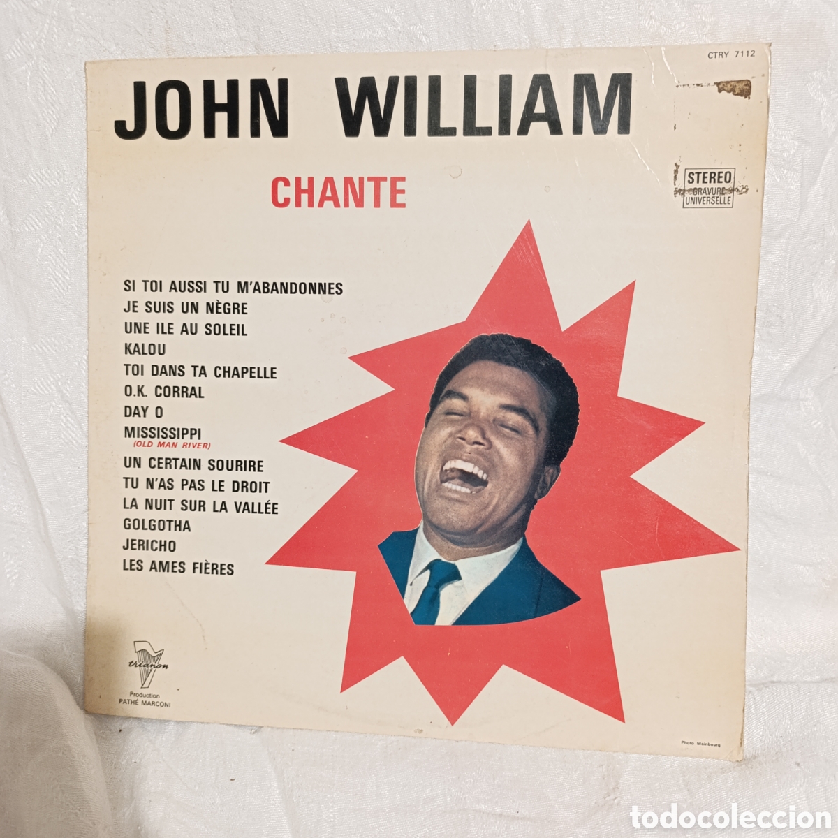 Discos de vinilo: John William, &rdquo;Chante&rdquo;,disco de vinilo coleccionable&nbsp; - Foto 1