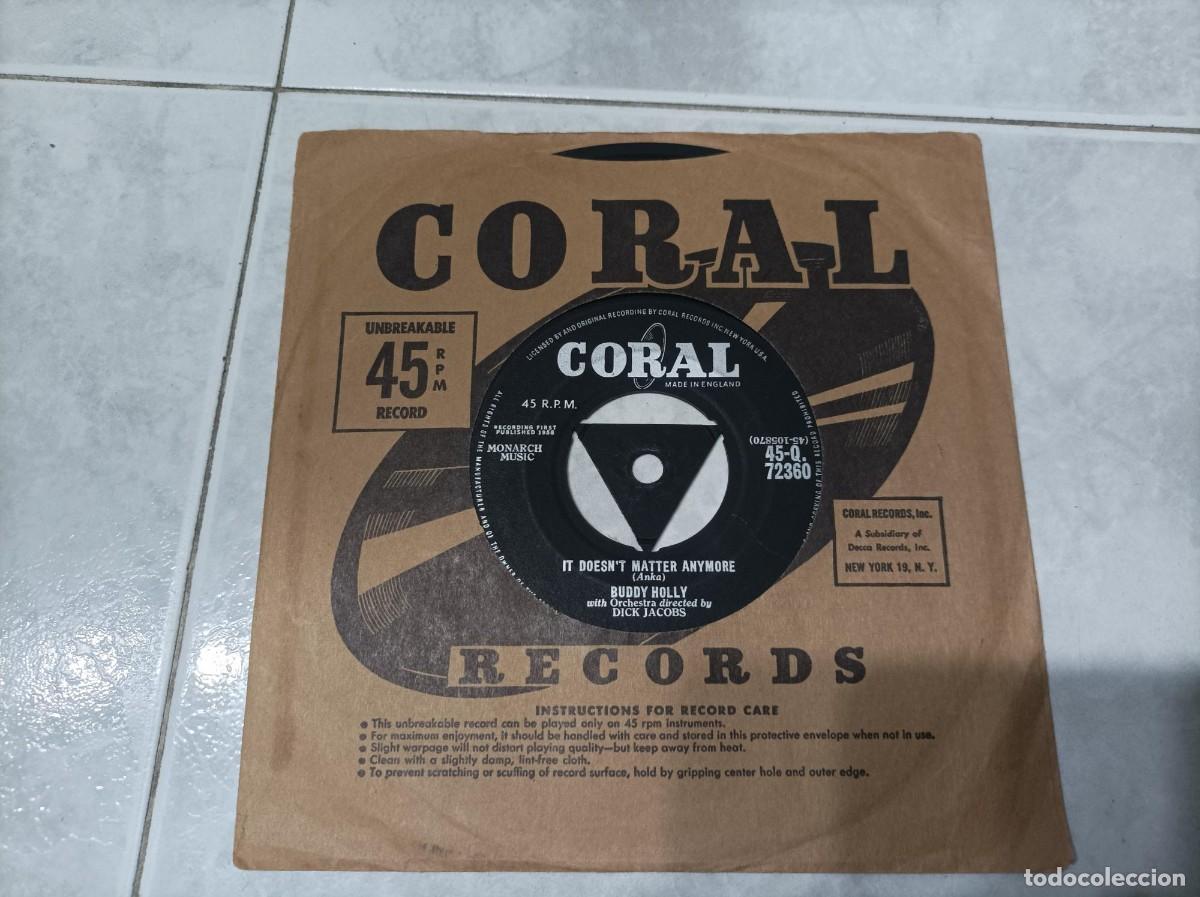 Discos de vinilo: Buddy Holly single original USA - Foto 1