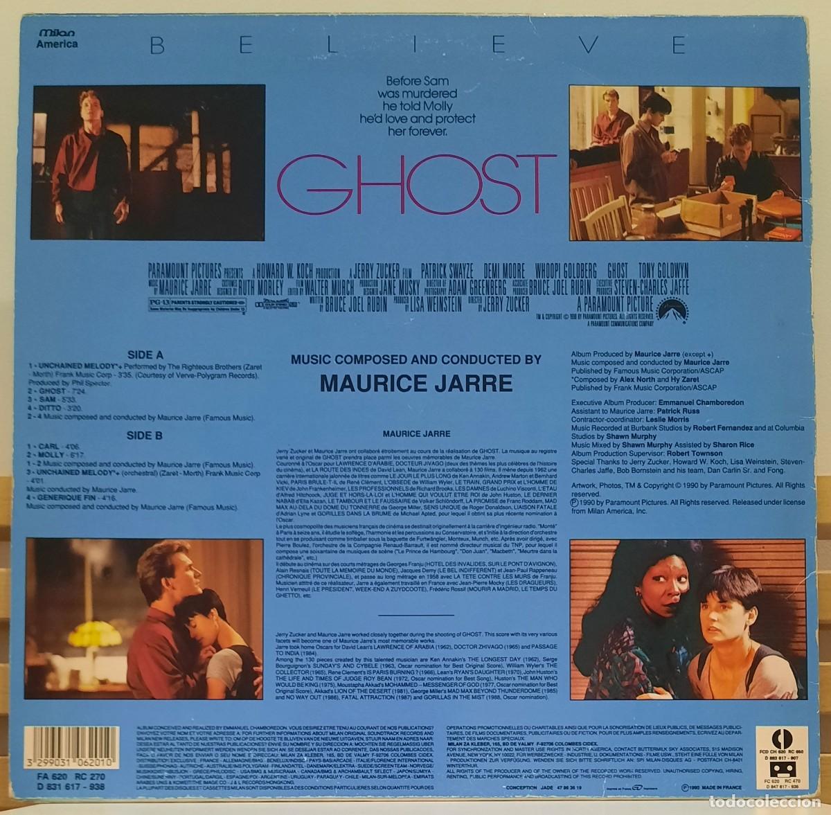 Discos de vinilo: BSO - GHOST (Original Motion Picture Soundtrack) - (LP) - Foto 2