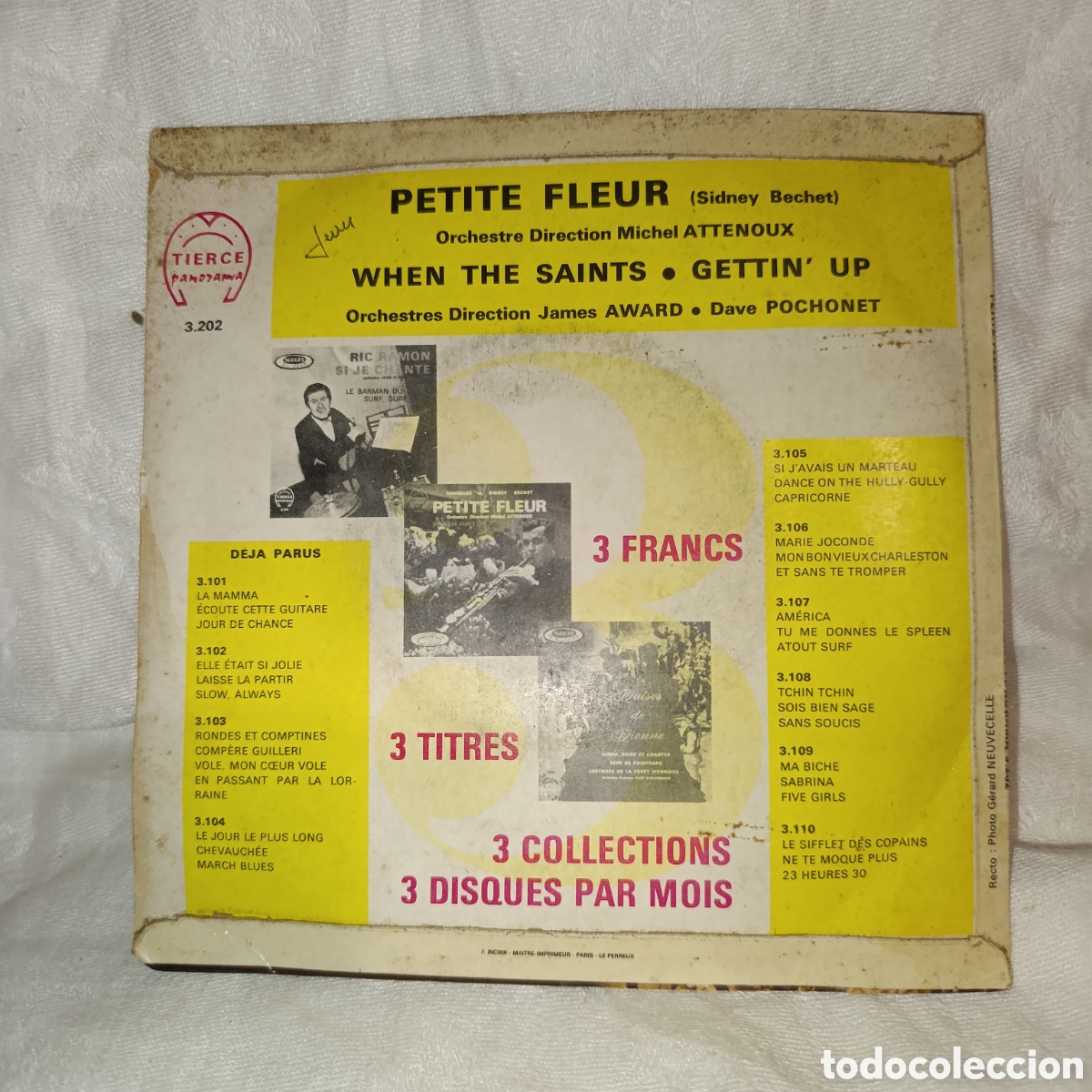 Discos de vinilo: Hommage &agrave; Sidney Bechet - Petite Fleur&rdquo;.&nbsp;Disco vinilo EPs, - Foto 2