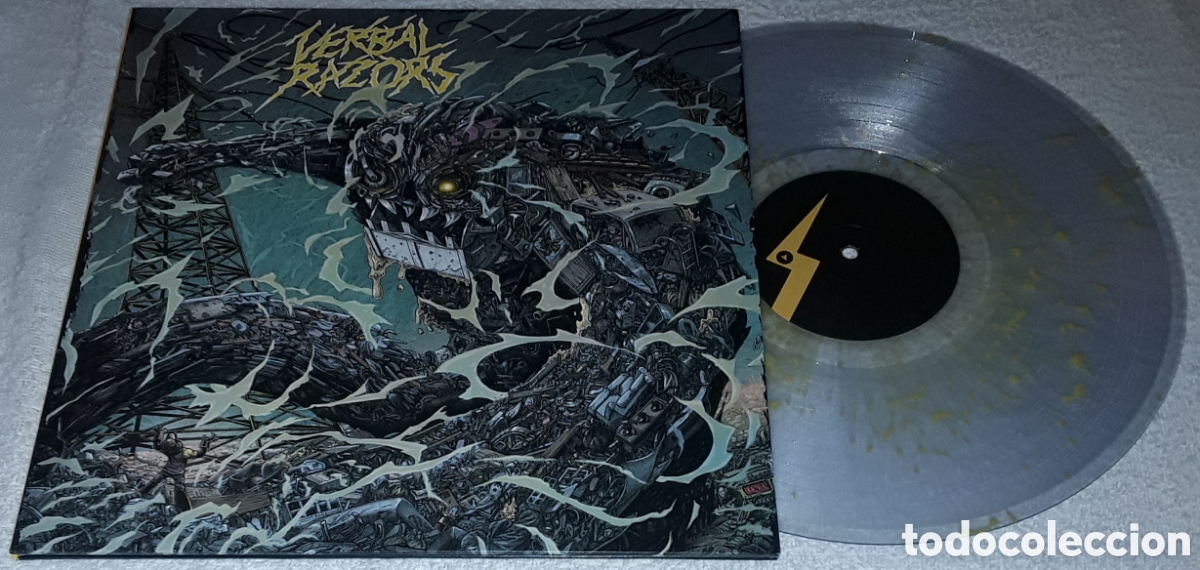 Discos de vinilo: LP - VERBAL RAZORS - BY THUNDER AND LIGHTNING - GATEFOLD - VINILO TRANSPARENTE - Foto 1