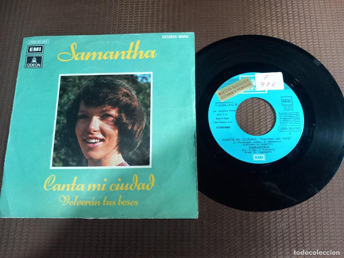Discos de vinilo: Samantha / Canta Mi Ciudad / SINGLE 7&rdquo; - Foto 1