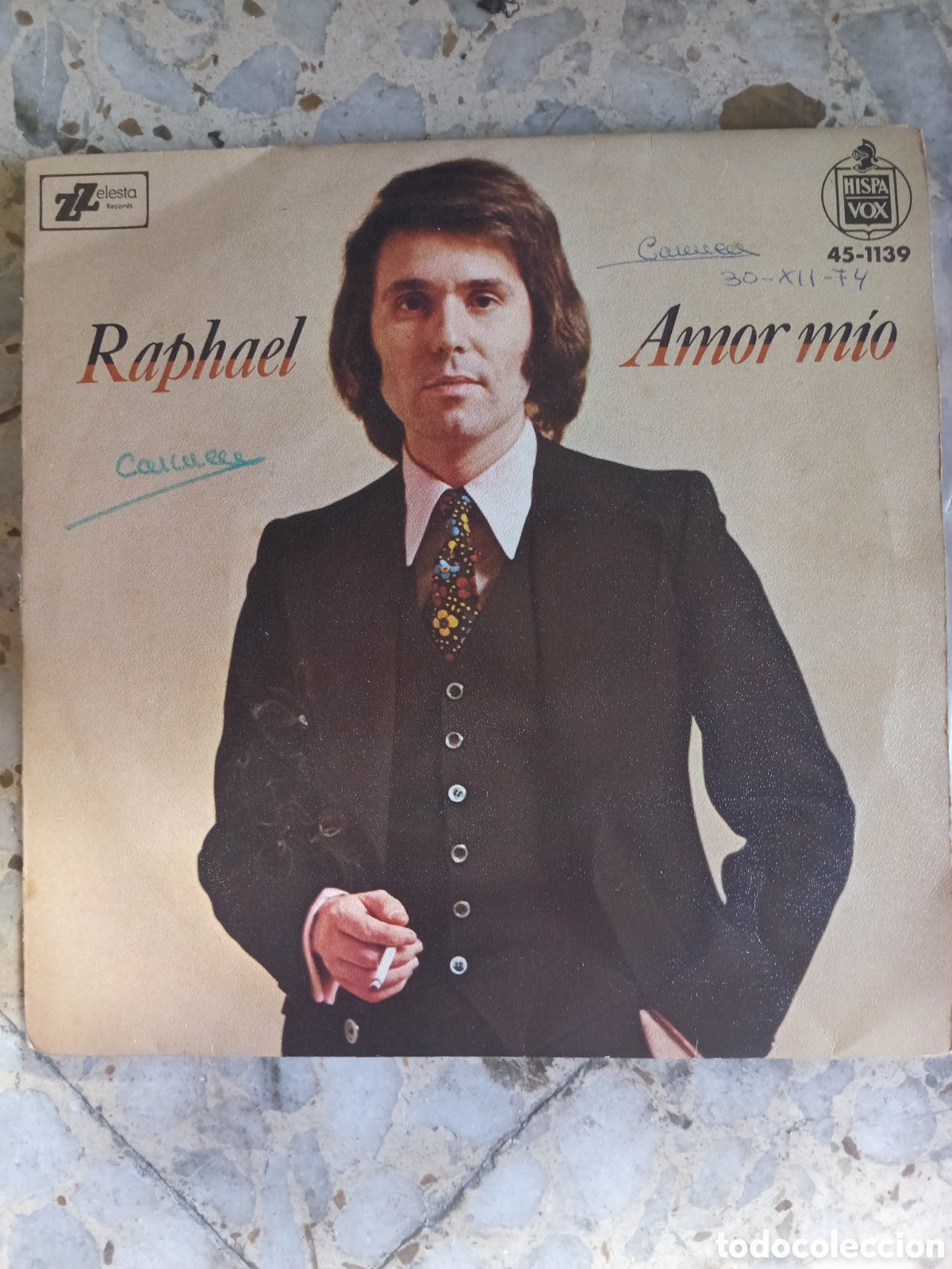 Discos de vinilo: SGL RAPHAEL AMOR MIO 1974 - Foto 1