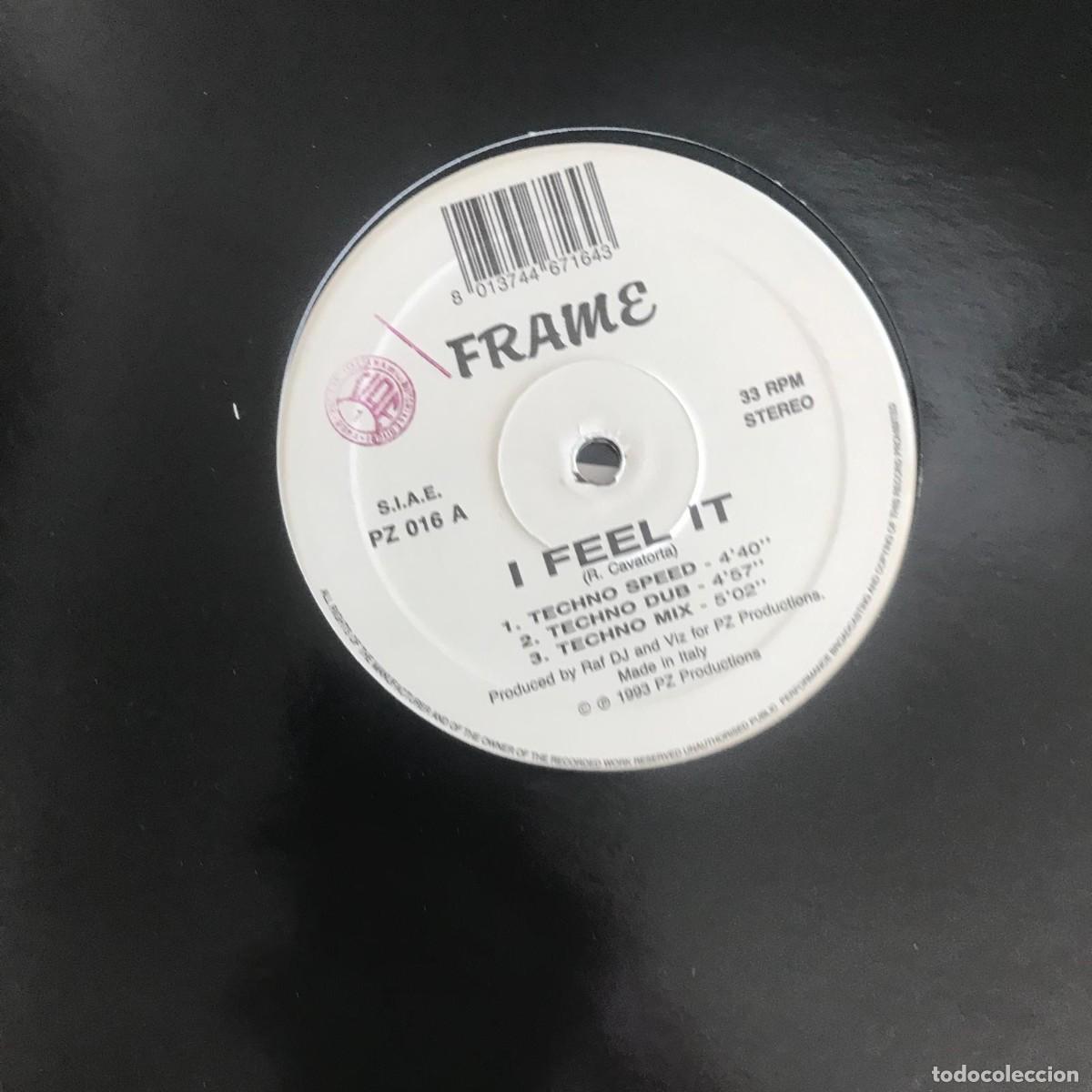 Discos de vinilo: FRAME - I FEEL IT - 12&rdquo; MAXISINGLE PZ 1993 - Foto 1