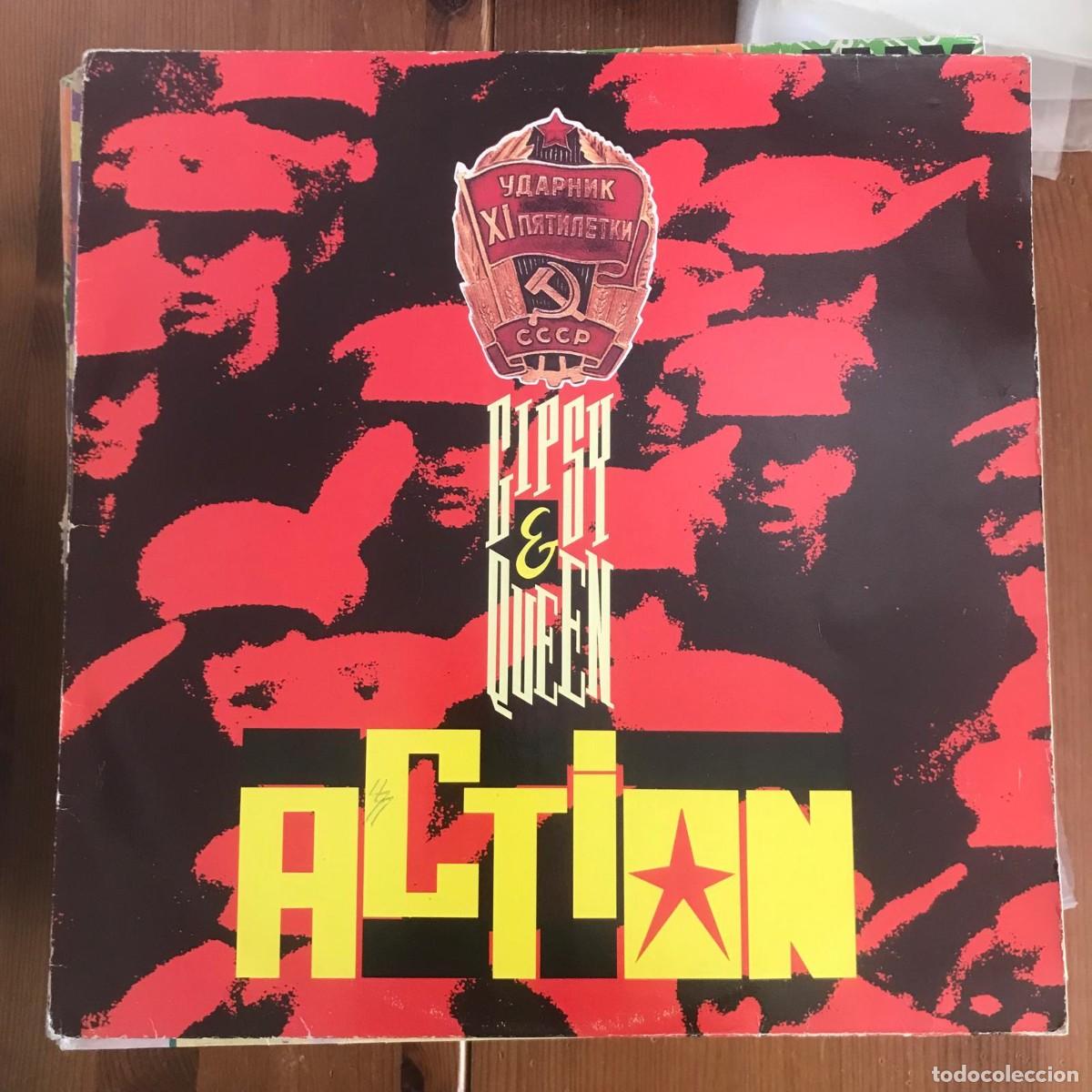 Discos de vinilo: GIPSY & QUEEN - ACTION - 12&rdquo; MAXISINGLE MAX 1989 - Foto 1
