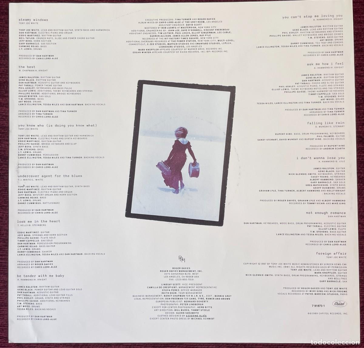 Discos de vinilo: Tina Turner &ndash; Foreign Affair - Foto 4