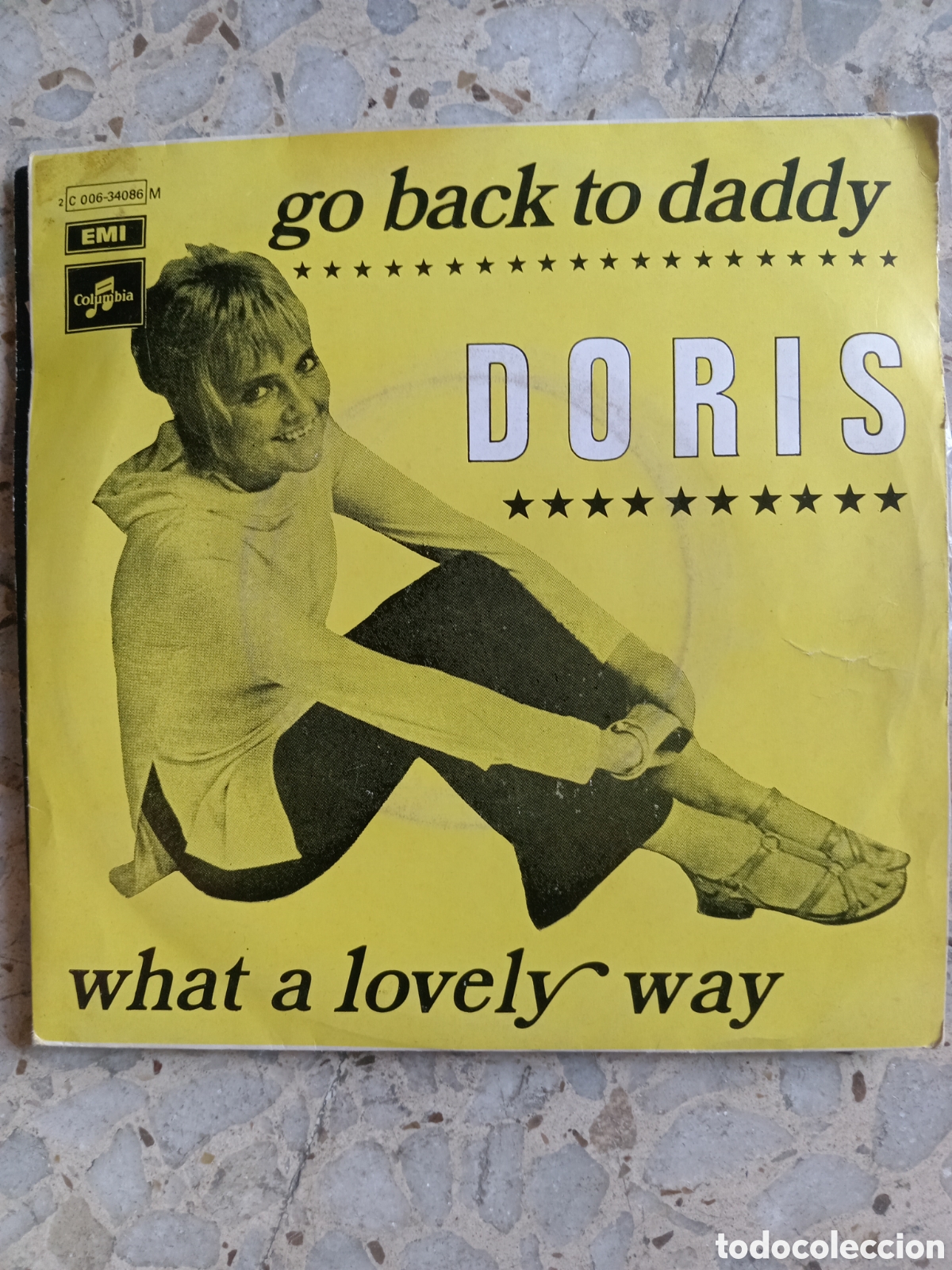 Discos de vinilo: SGL DORIS GO BACK TO DADDY 1970 FRANCIA - Foto 1