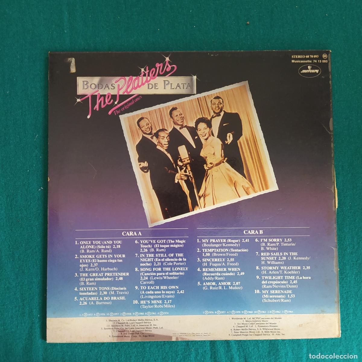 Discos de vinilo: THE PLATTERS &ndash; BODAS DE PLATA - Foto 2