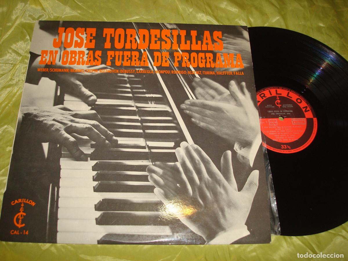 Discos de vinilo: JOSE TORDESILLAS. OBRAS FUERA DE PROGRAMA. CARILLON, 1968. IMPECABLE (#) - Foto 1