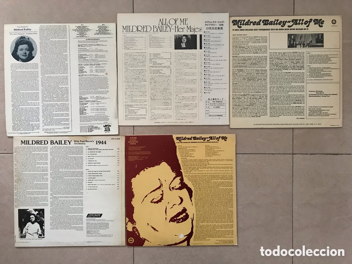 Discos de vinilo: Mildred Bailey 5 lp&rsquo;s - Foto 2