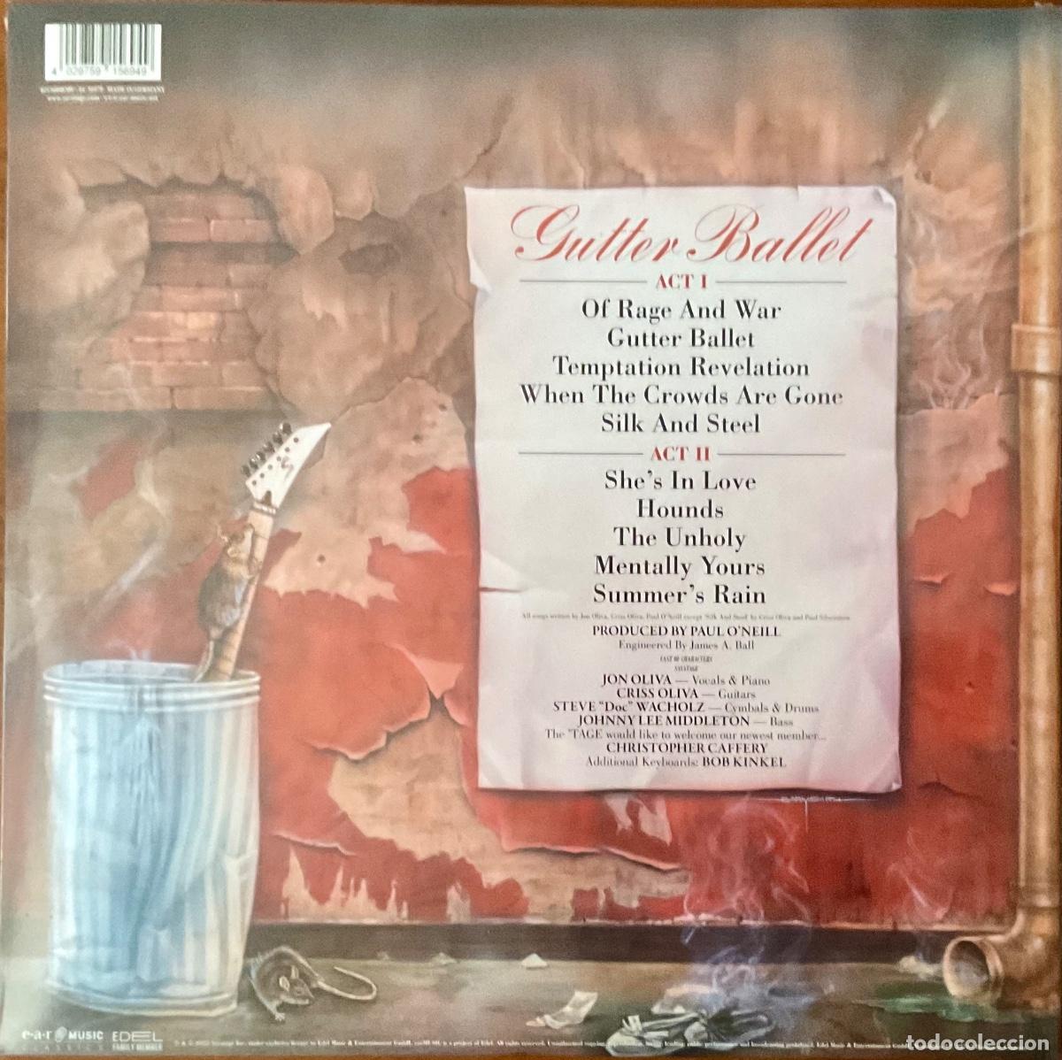Discos de vinilo: SAVATAGE - GUTTER BALLET - Foto 2