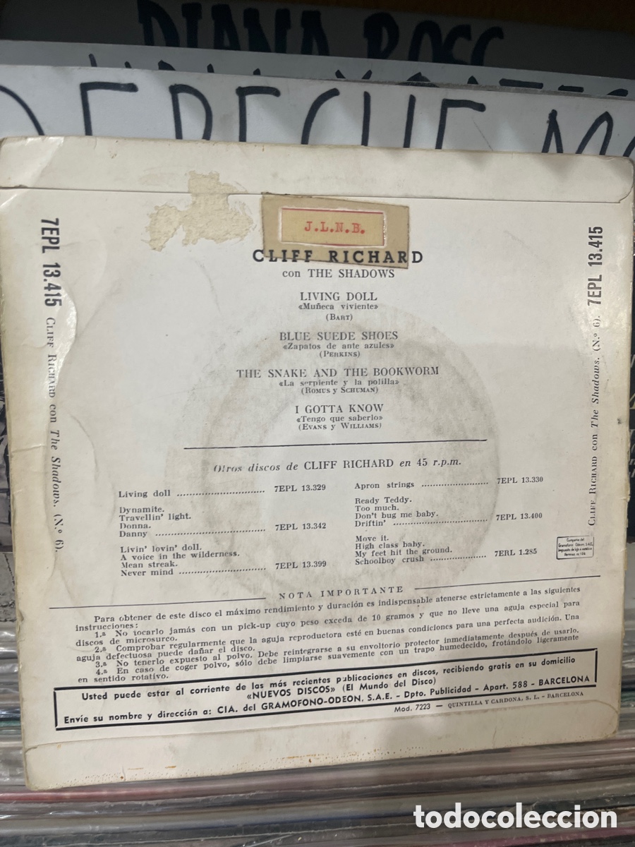 Discos de vinilo: cliff richard living doll - Foto 2